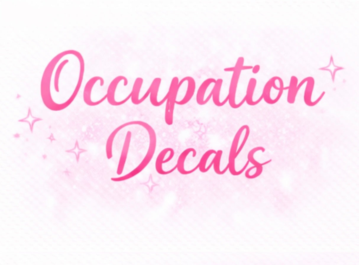 Occupational Decals