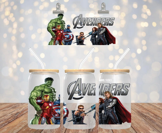 Avengers Team Tumbler Decal - Marvel Heroes