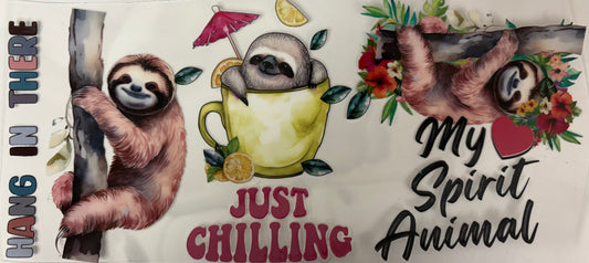 Just chilling Sloth Decal
