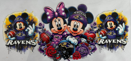 Baltimore Ravens Mickey & Minnie Decal