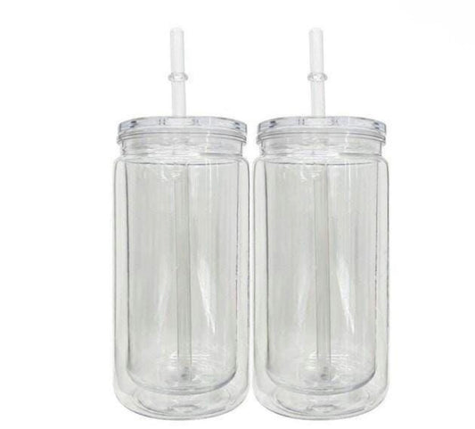 16/20 oz Acrylic Snow Globe Tumblers