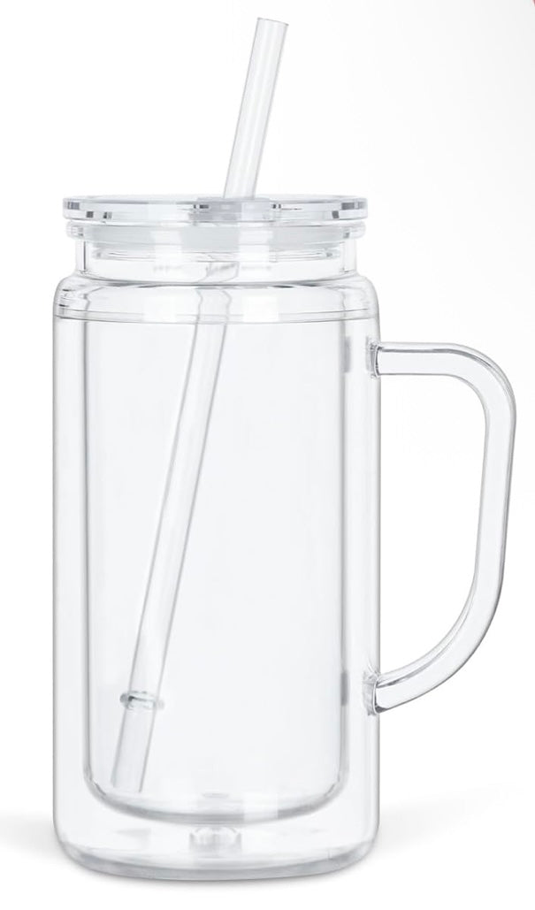 16oz Snow Globe Tumbler with Handle