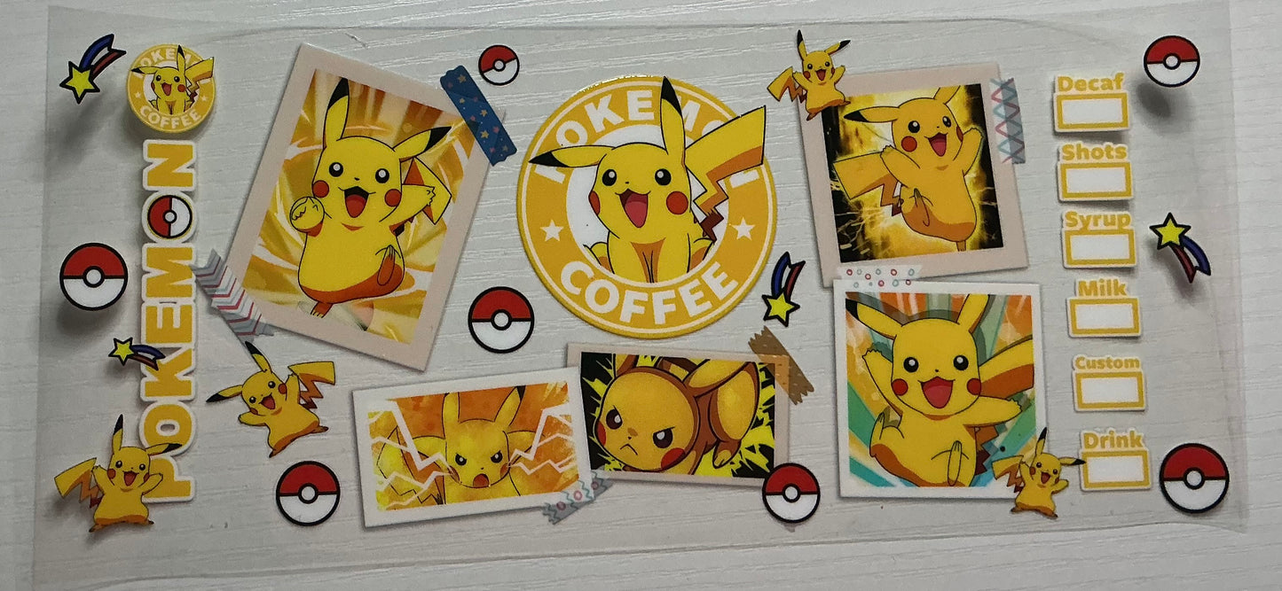 Pikachu Coffee Polaroid