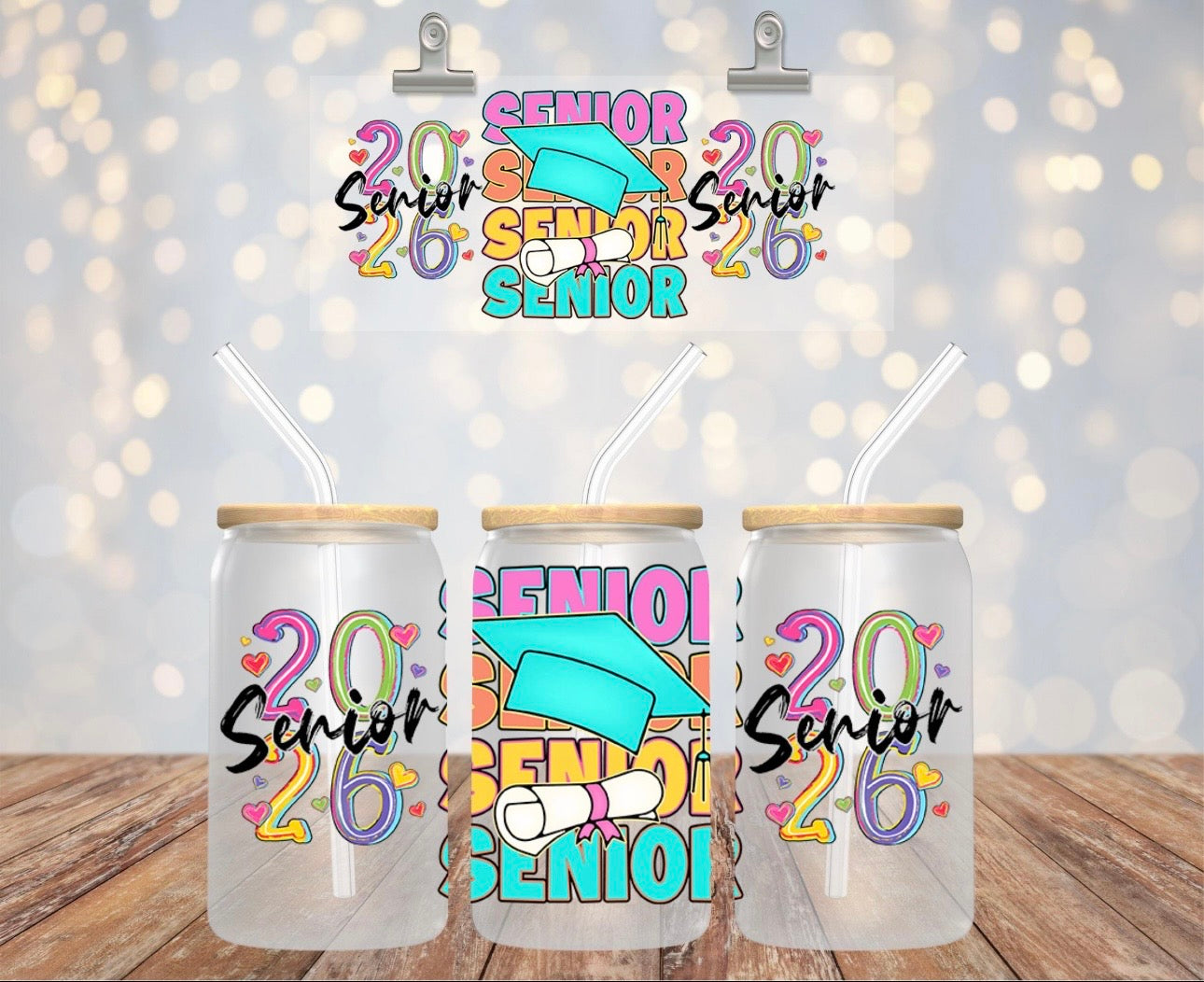 Senior 2026 Decal - Graduation Cap Design