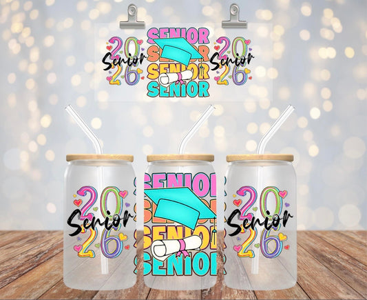 Senior 2026 Decal - Graduation Cap Design