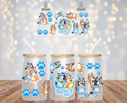 Bluey Themed Tumbler Decal