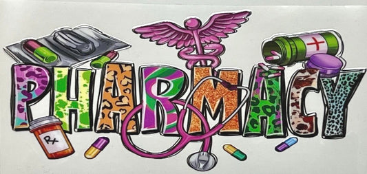 Pharmacy - Medical Themed Tumbler Decal